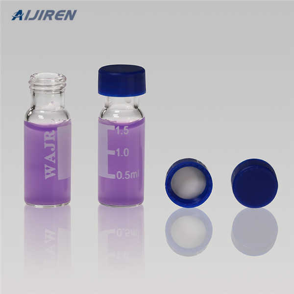 w/ write-on patch clear crimp vial distributor